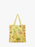 Angels by Accessorize Kids' Floral Butterfly Print Frill Edge Shopper, Yellow