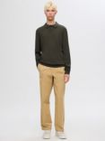 SELECTED HOMME Polo Collar Merino Wool Knit Jumper