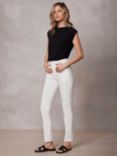 Mint Velvet Carpenter Slim Fit Jeans, White
