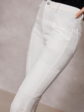 Mint Velvet Carpenter Slim Fit Jeans, White