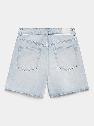 Mint Velvet Denim Shorts, Light Blue