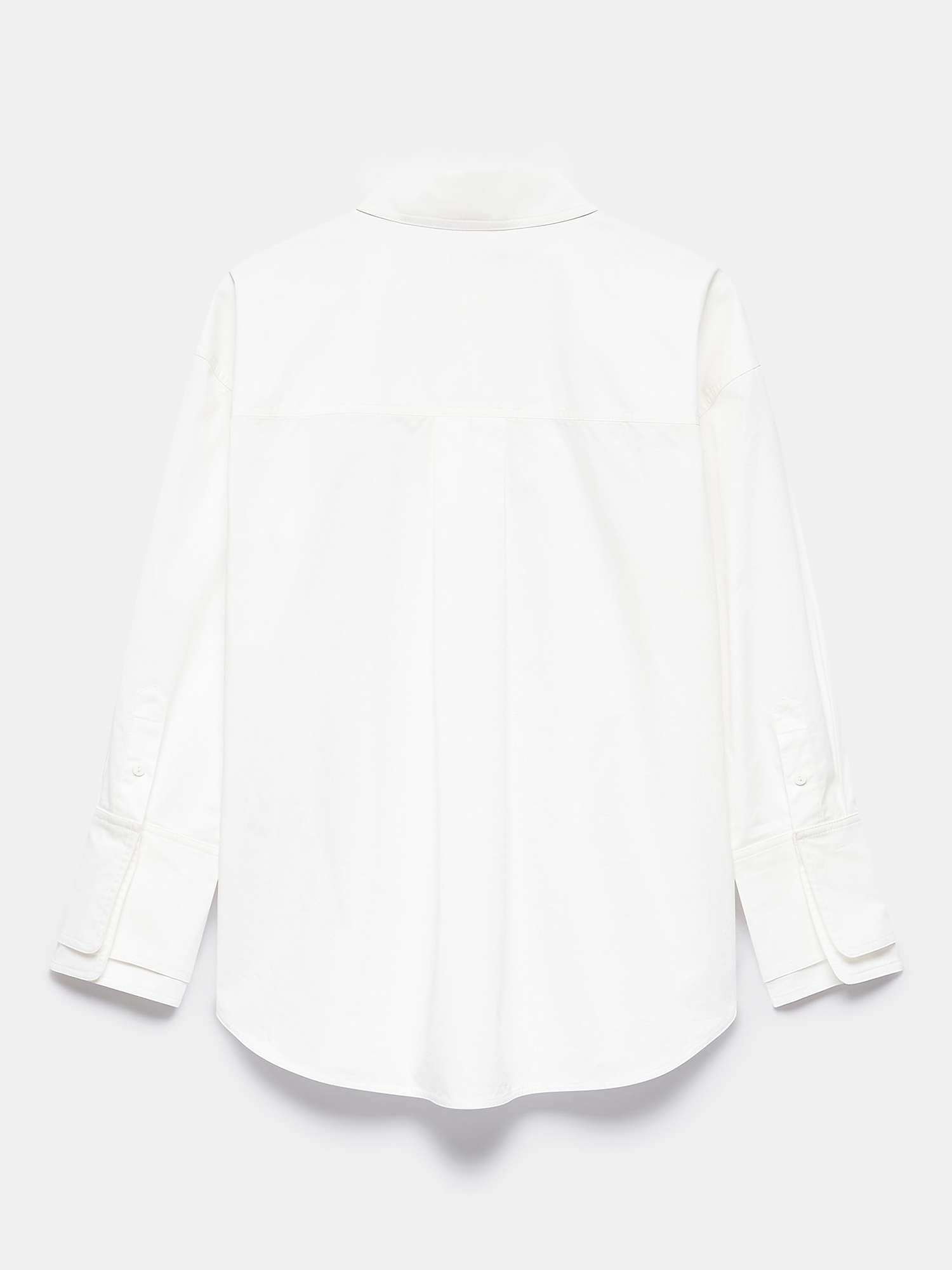 Buy Mint Velvet Cotton Collared Shirt, White Ivory Online at johnlewis.com