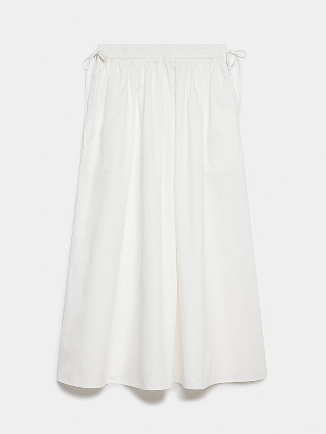Mint Velvet Cotton Maxi Skirt, White