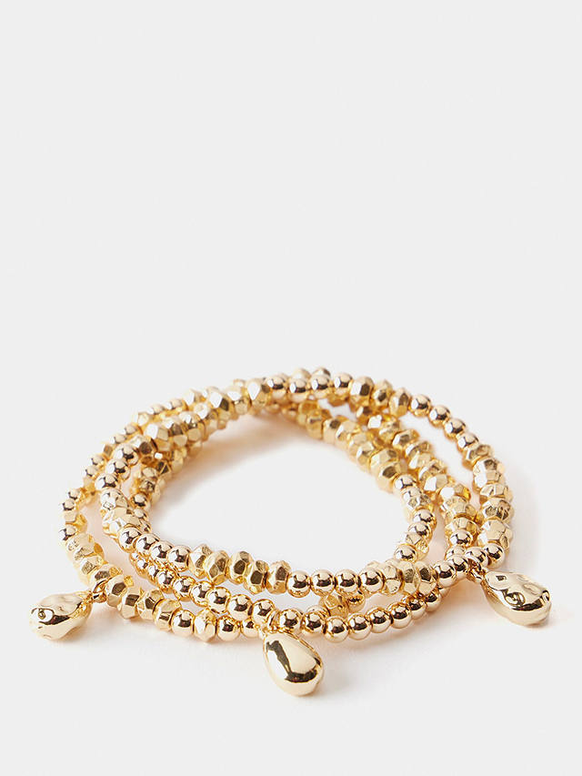 Mint Velvet Friendship Bracelet Set, Gold