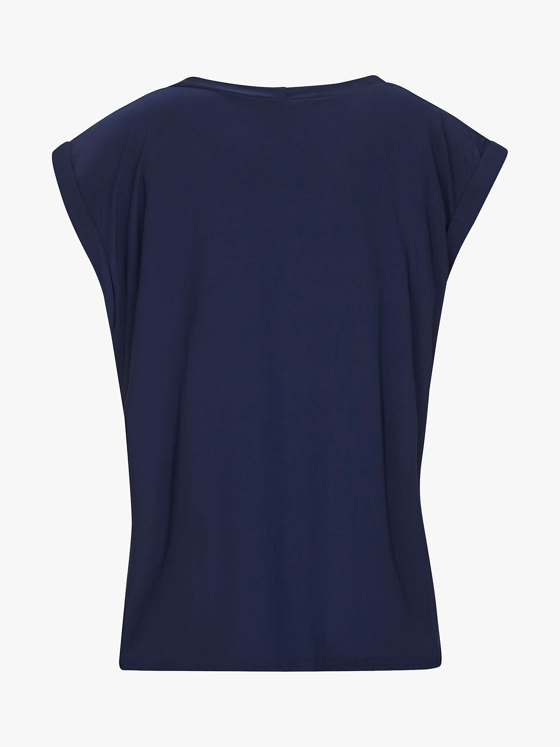 Buy Sisters Point Low Cap Sleeve T-Shirt, Navy Online at johnlewis.com