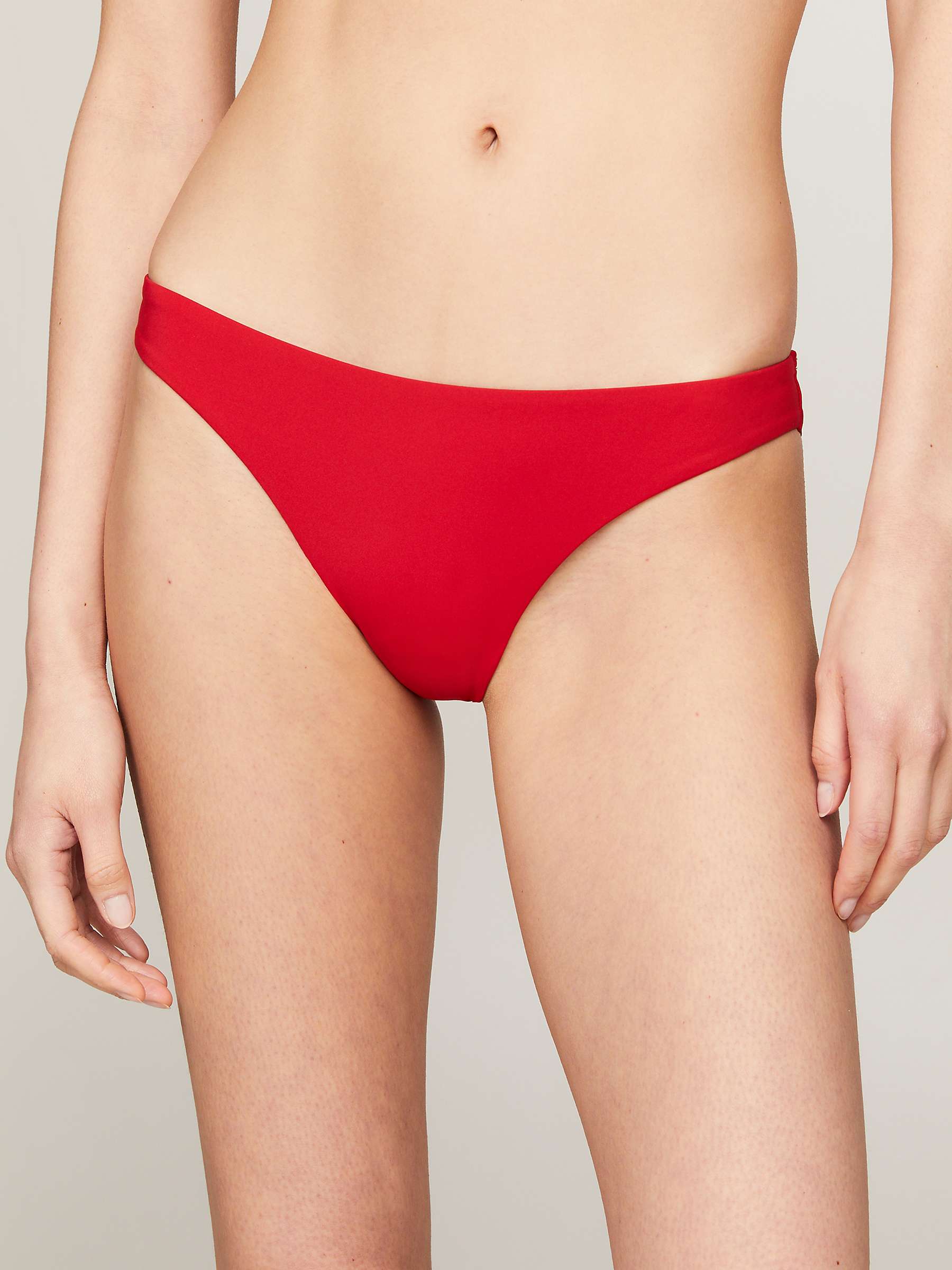 Buy Tommy Hilfiger Brazilian Bikini Bottoms, Primary Red Online at johnlewis.com