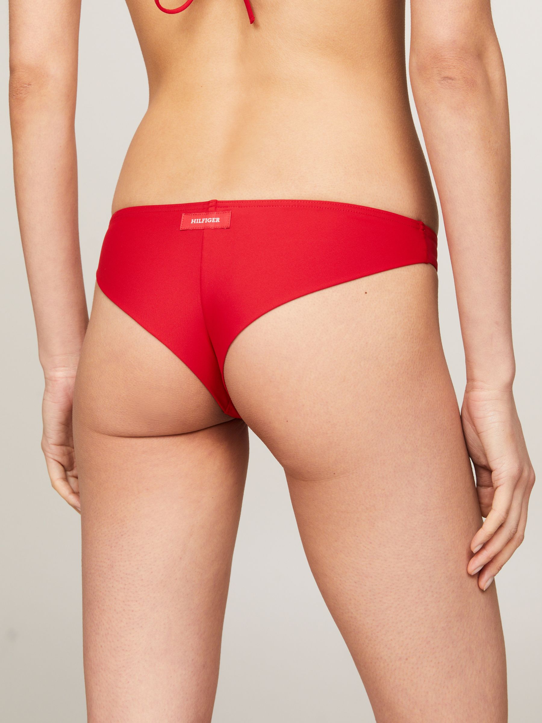 Tommy Hilfiger Brazilian Bikini Bottoms, Primary Red, L