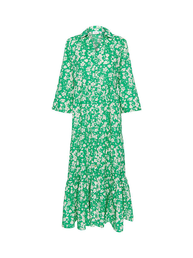 Saint Tropez Zus Long Sleeve Shirt Maxi Dress, Bright Green