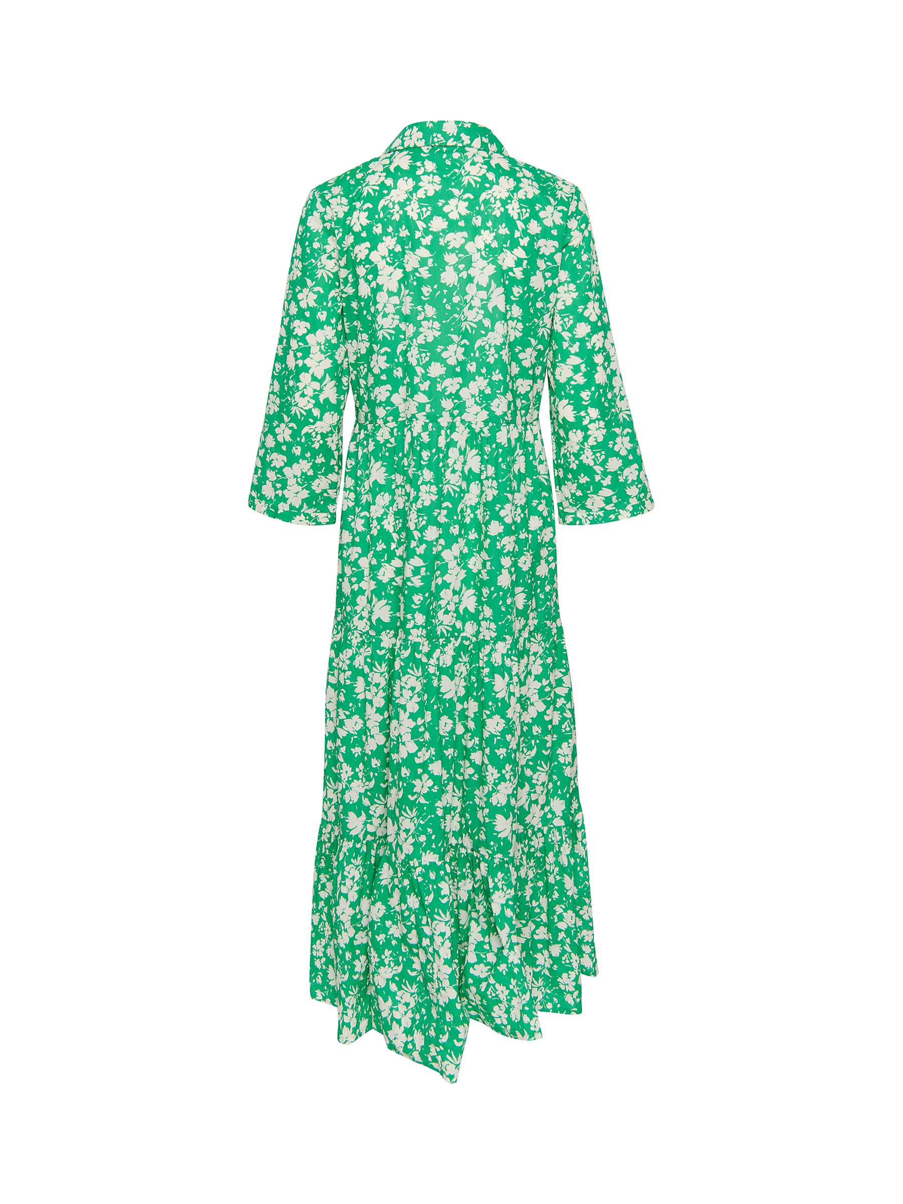 Buy Saint Tropez Zus Long Sleeve Shirt Maxi Dress, Bright Green Online at johnlewis.com