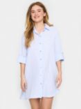 Saint Tropez Ziba Long Sleeve Button Tunic, Dutch Canal