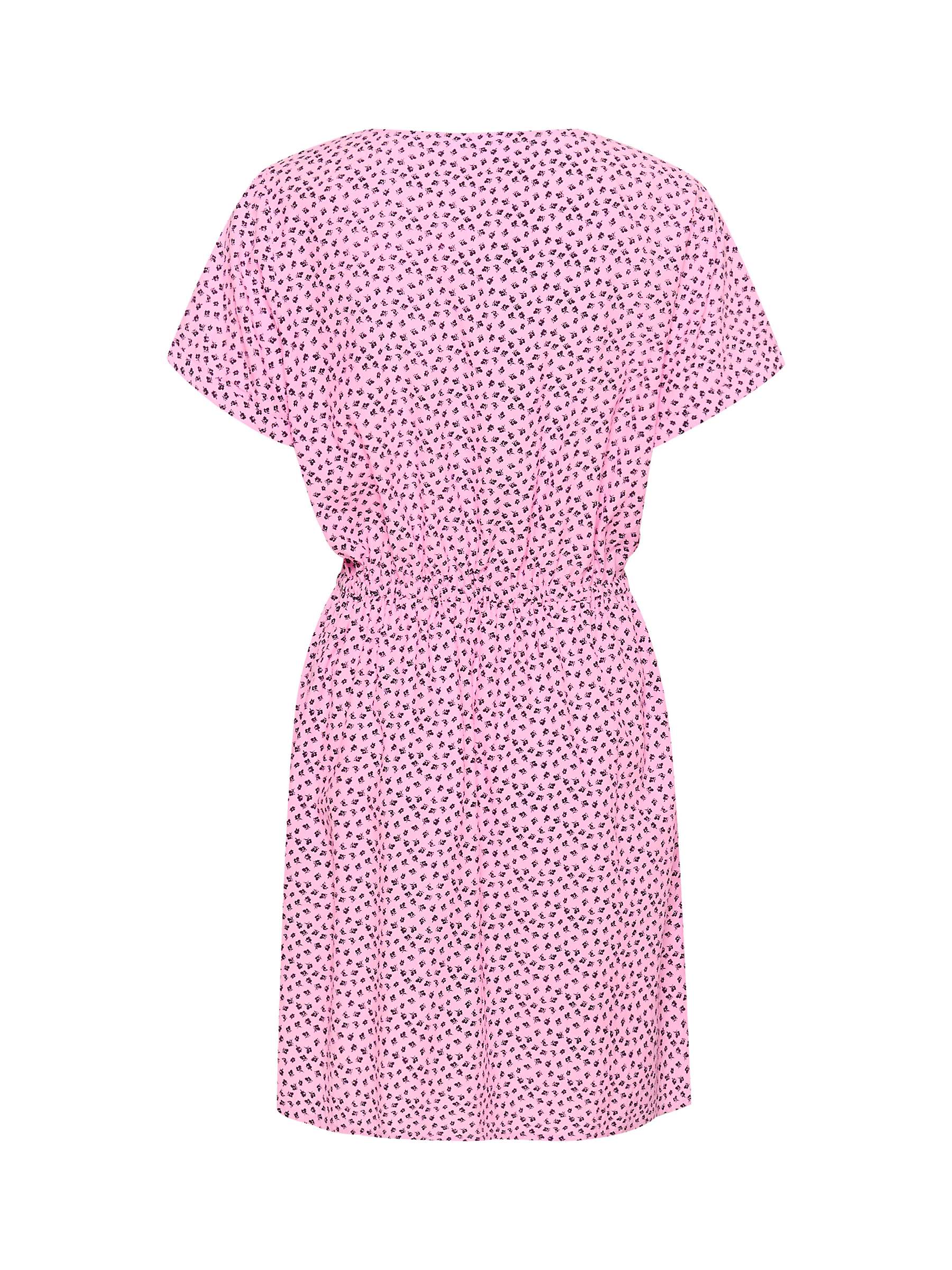 Buy Saint Tropez Zanni Short Sleeve Round Neck Dress, Pink Ditsy Floral Online at johnlewis.com