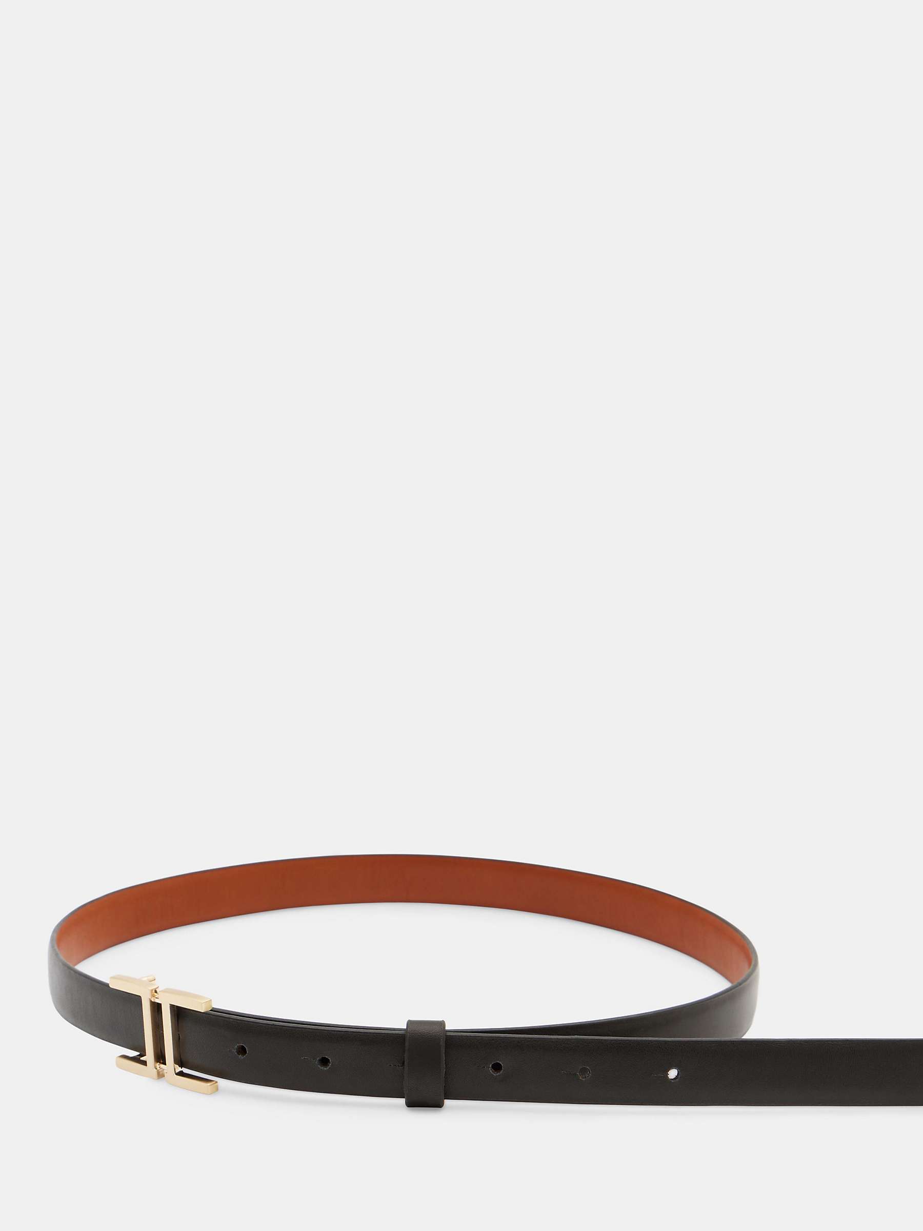 Buy HUSH Remy Leather Reversible Belt, Black/Tan Online at johnlewis.com