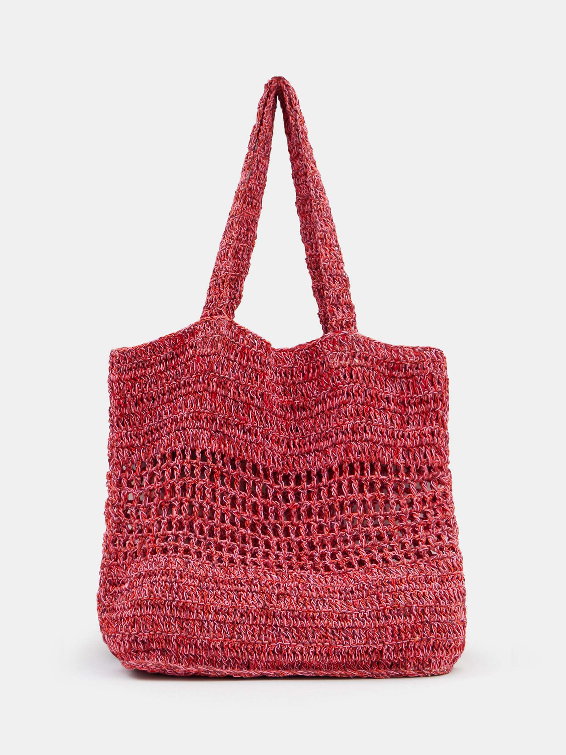 Buy HUSH Capri Crochet Tote Bag, Red/Multi Online at johnlewis.com