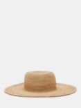 HUSH India Weave Floppy Hat, Natural