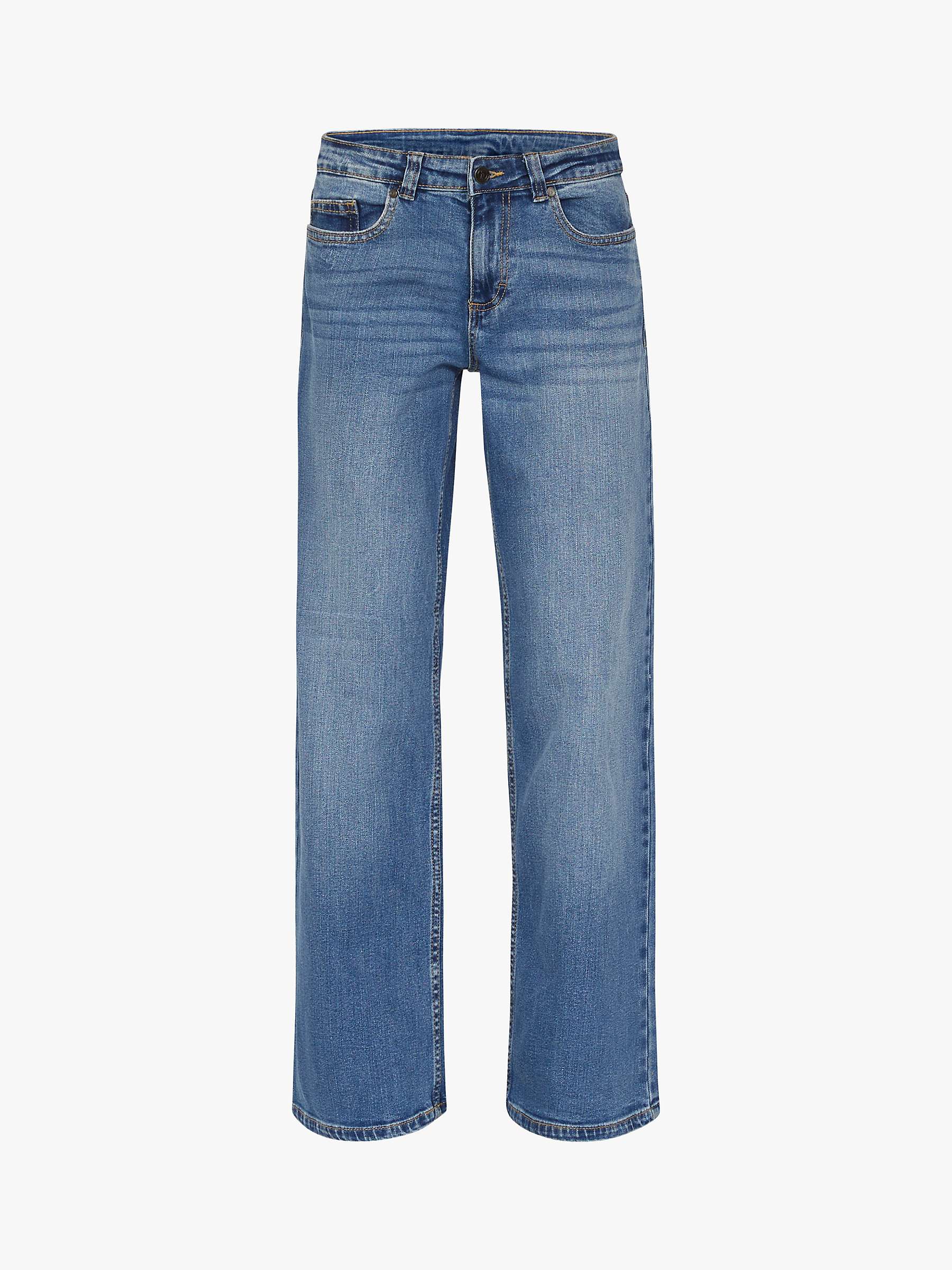 Buy Sisters Point Onea Low Waist Jeans, Mid Blue Wash Online at johnlewis.com