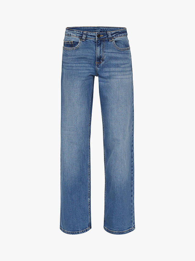 Sisters Point Onea Low Waist Jeans, Mid Blue Wash