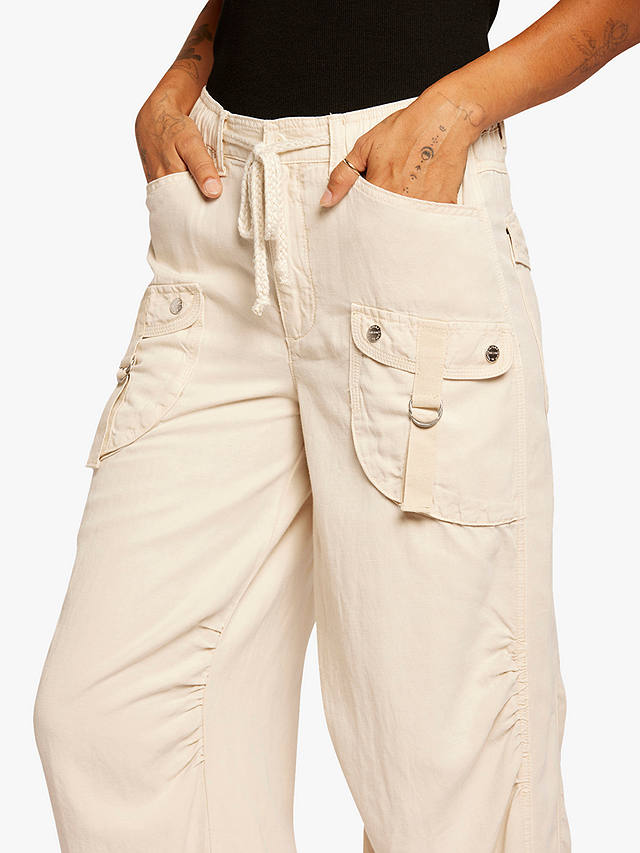 Current/Elliott The Upright Loose Cargo Trousers, Biscuit