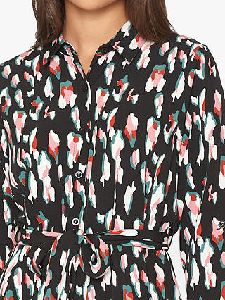 Sisters Point Animal Print Shirt Midi Dress, Multi