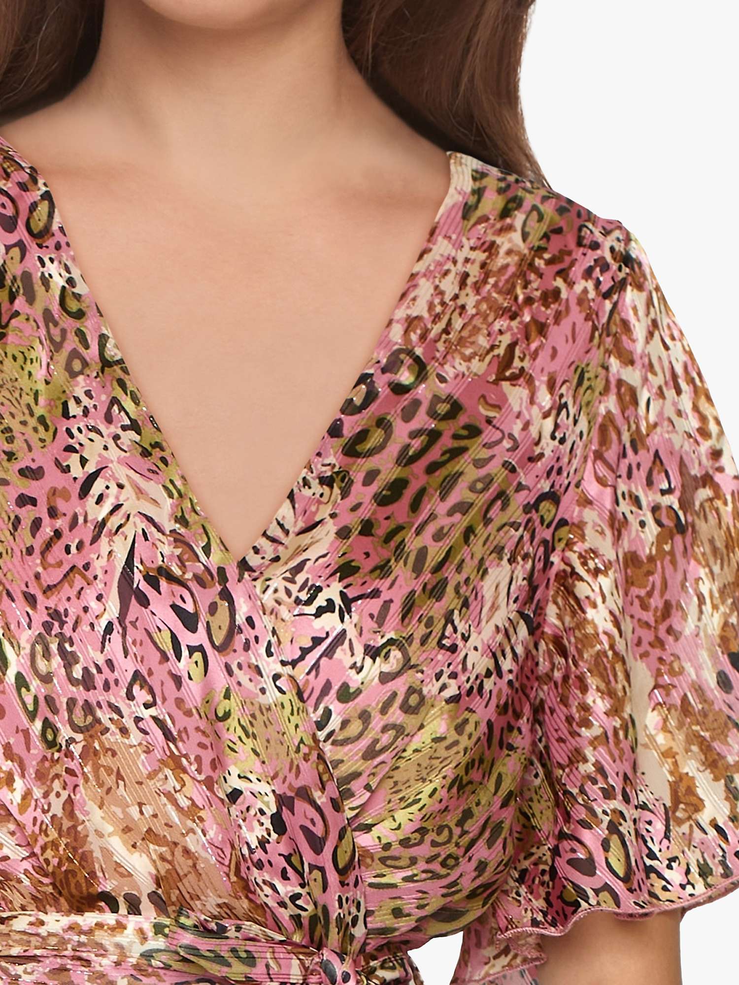 Buy Sisters Point Animal Print Maxi Dress, Pink Animal Online at johnlewis.com