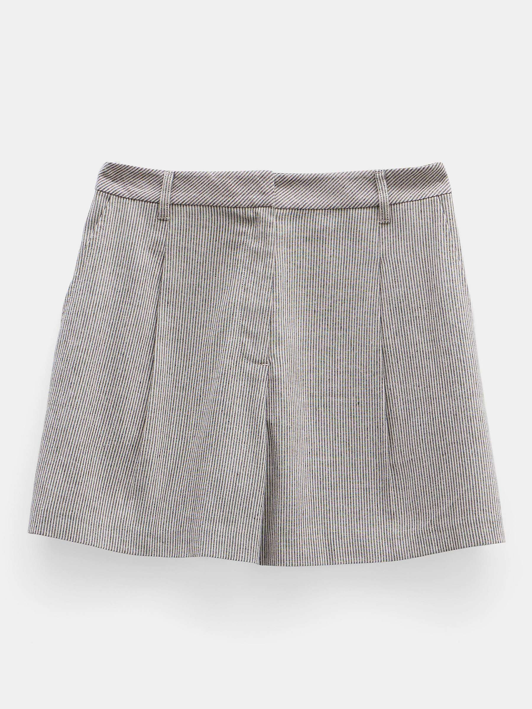 Buy HUSH Shona Striped Shorts, Grey Online at johnlewis.com