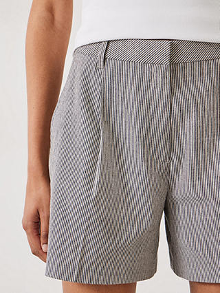 HUSH Shona Striped Shorts, Grey