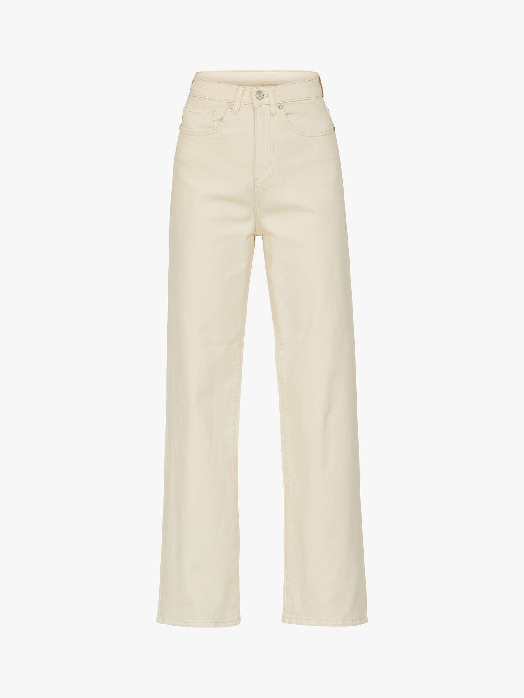 Buy Sisters Point Owi Wide Leg Jeans, Porcelain Online at johnlewis.com
