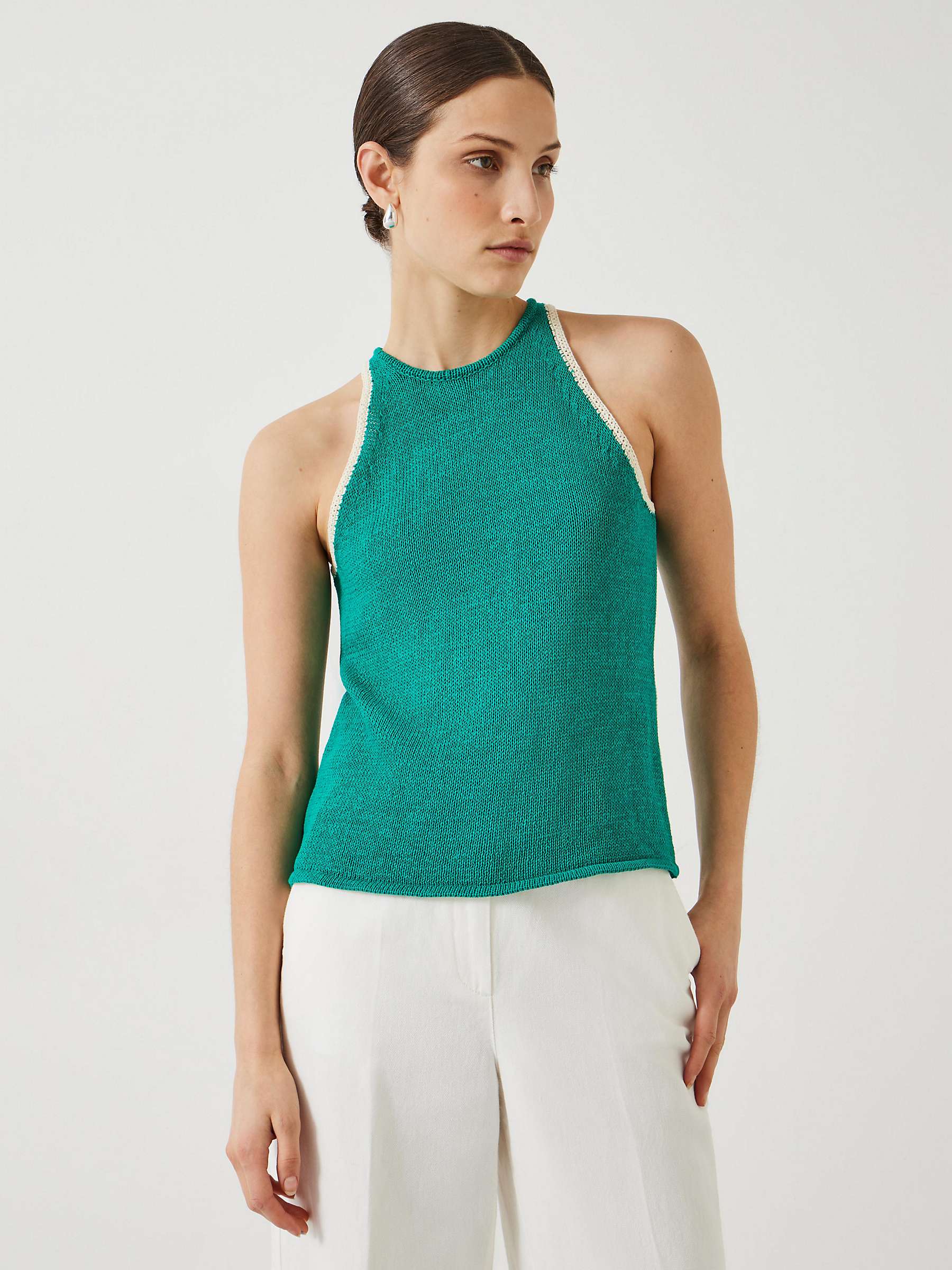 Buy HUSH Keekee Contrast Stitch Knitted Vest Online at johnlewis.com
