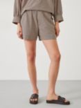 HUSH Margot Boxer Shorts, Black/Blush