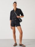 HUSH Rowan Mini Denim Shorts, Washed Black