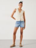 HUSH Rowan Denim Shorts, Mid Authentic Wash