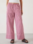HUSH Santorini Striped Trousers, Pink