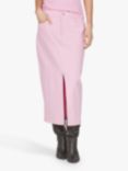 Sisters Point Olia Front High Split Long Skirt, Soft Pink Wash