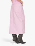 Sisters Point Olia Front High Split Long Skirt, Soft Pink Wash