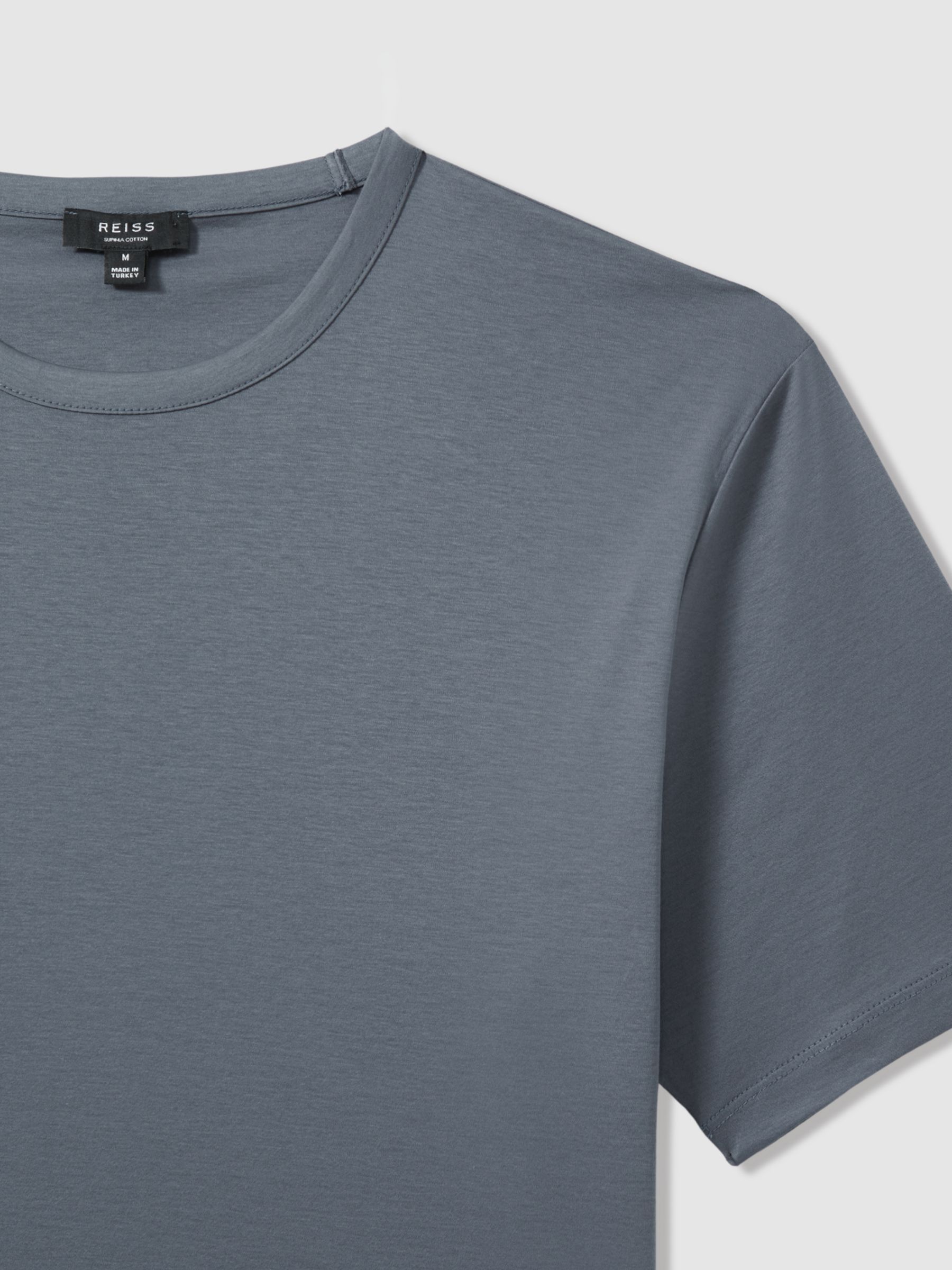 Buy Reiss Capri Regular Fit T-Shirt, Airforce Blue Online at johnlewis.com