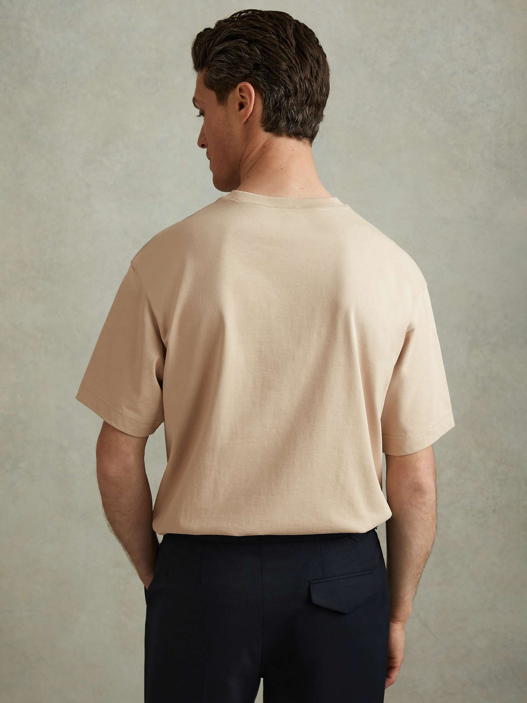 Buy Reiss Tate Oversized T-Shirt, Oatmeal Online at johnlewis.com