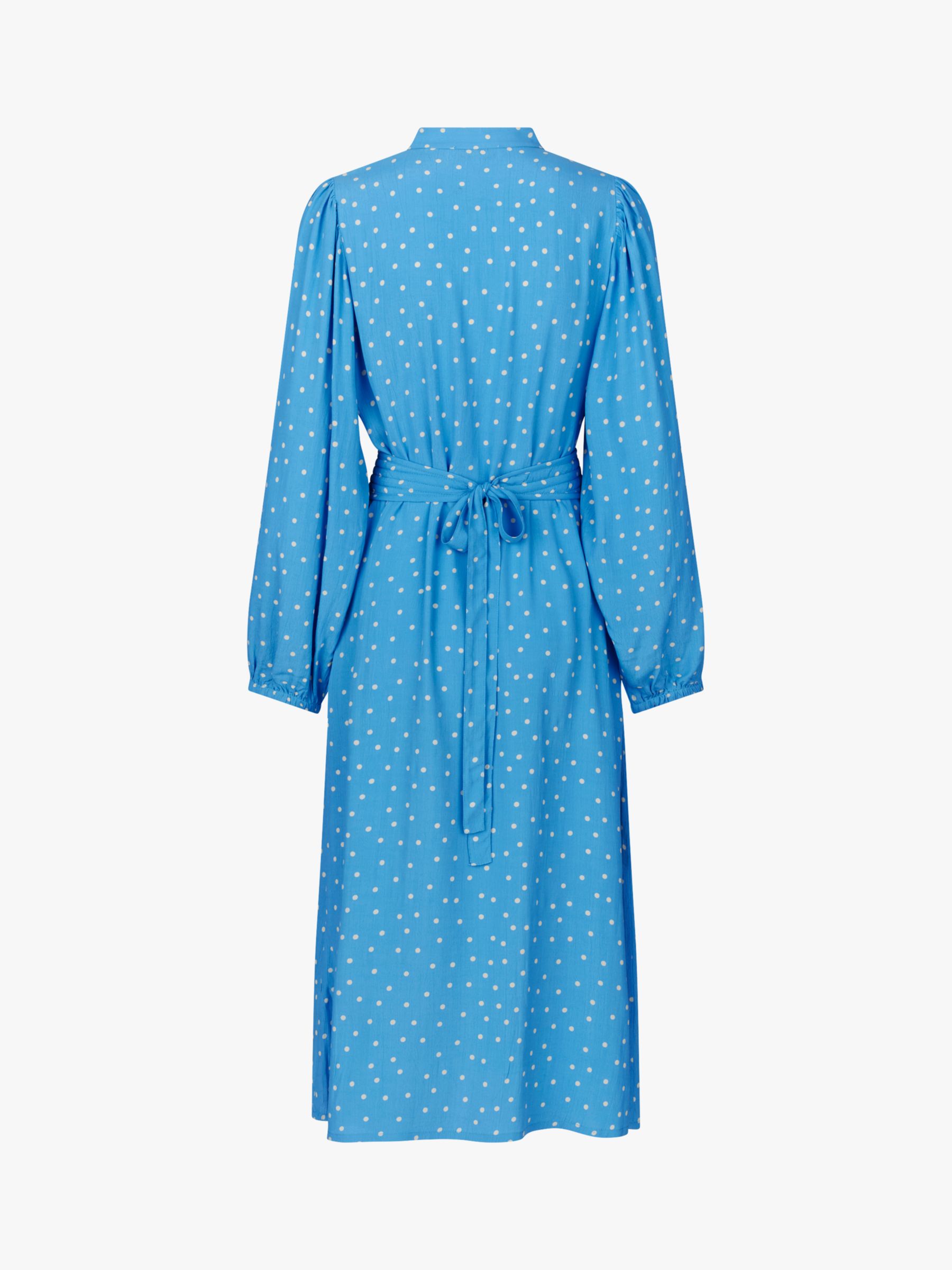 Buy Lollys Laundry Paris Dot Print Midi Dress, Blue Online at johnlewis.com