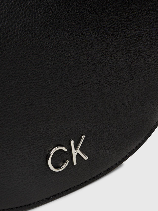 Calvin Klein Half Moon Saddle Bag, Black