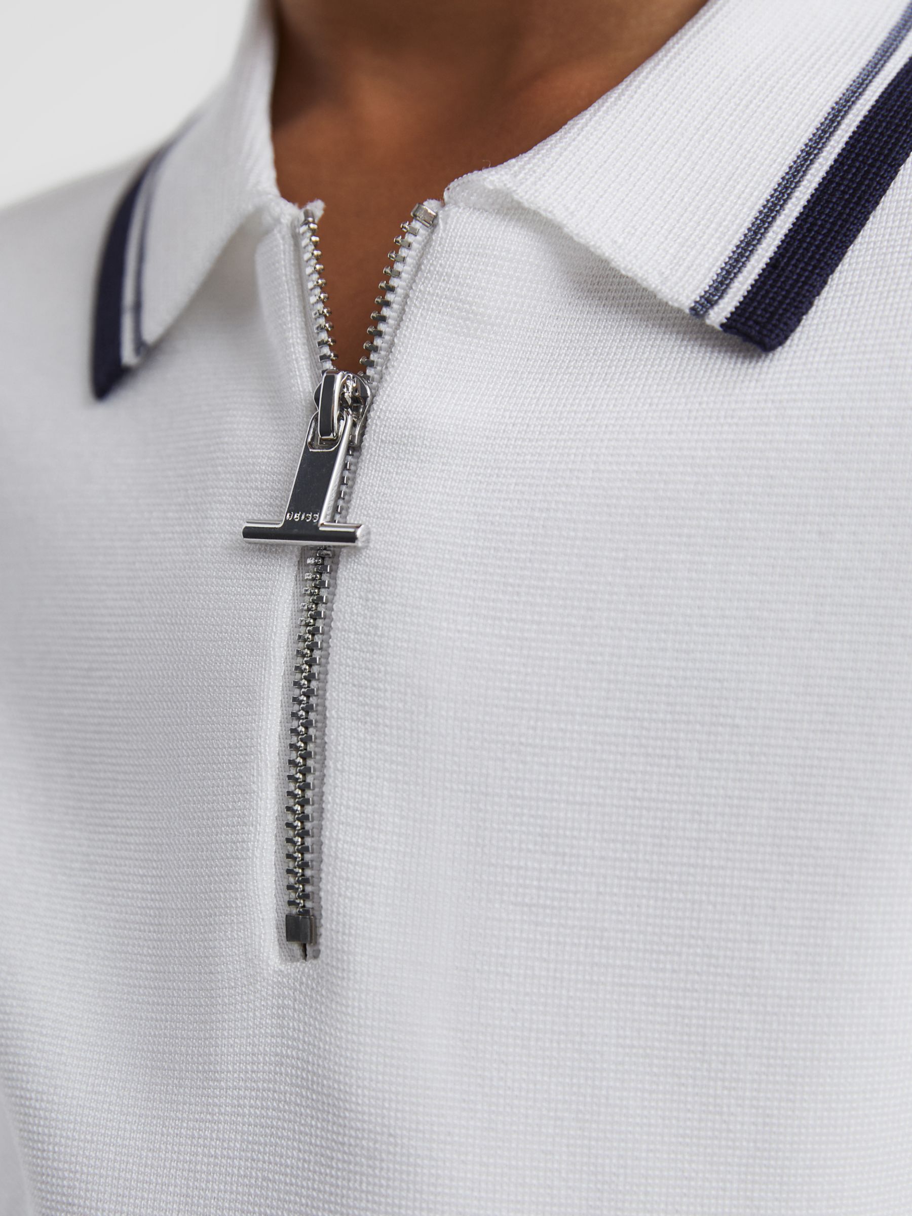 Buy Reiss Kids' Chelsea Half Zip Short Sleeve Polo Shirt Online at johnlewis.com