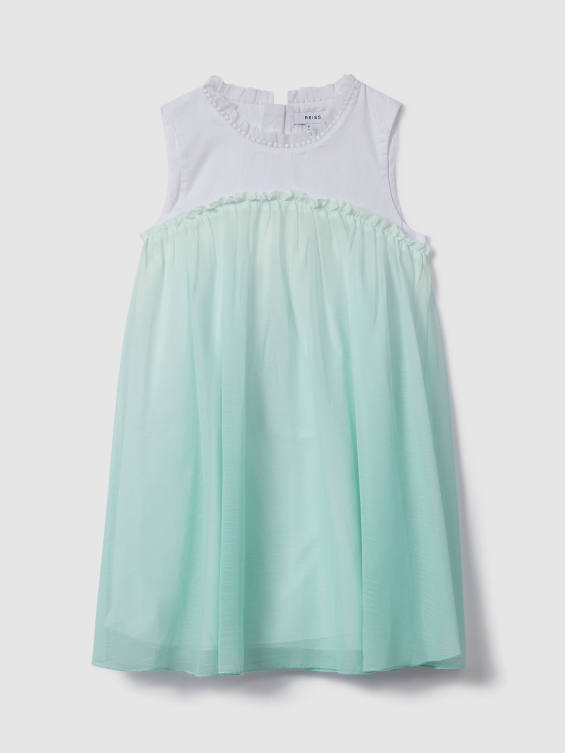 Reiss Kids' Coco Ombre Tulle Tired Dress, Blue, 4-5 years