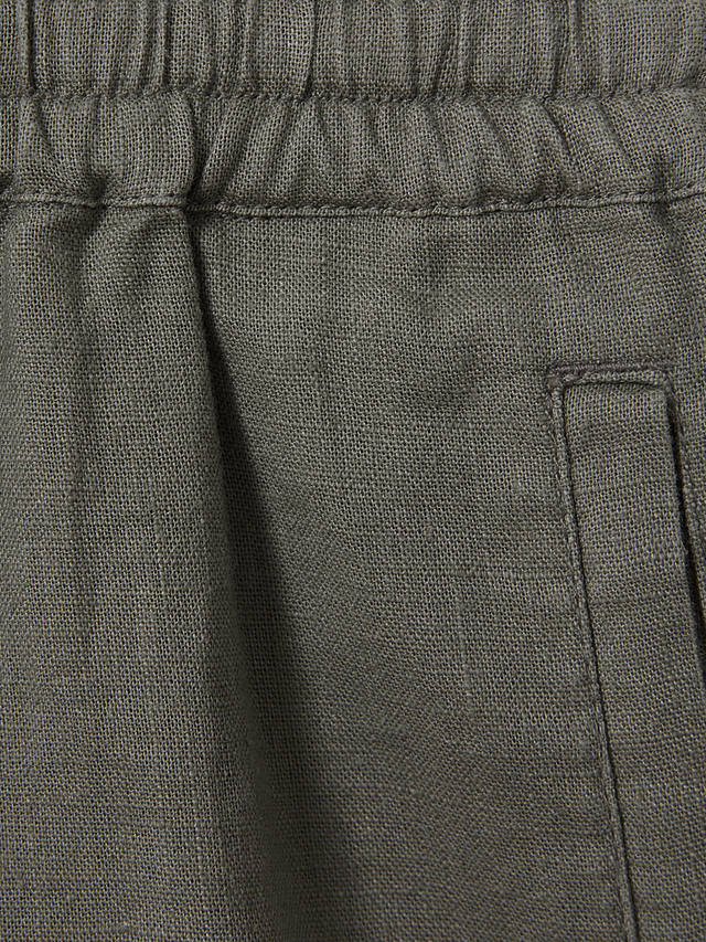 Reiss Kids' Acen Linen Shorts, Khaki