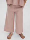 Reiss Kids' Dani Linen Trousers, Pink