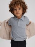 Reiss Kids' Demetri Half Button Polo Shirt