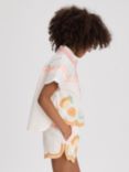 Reiss Kids' Cesca Broderie Shorts, Ivory/Multi