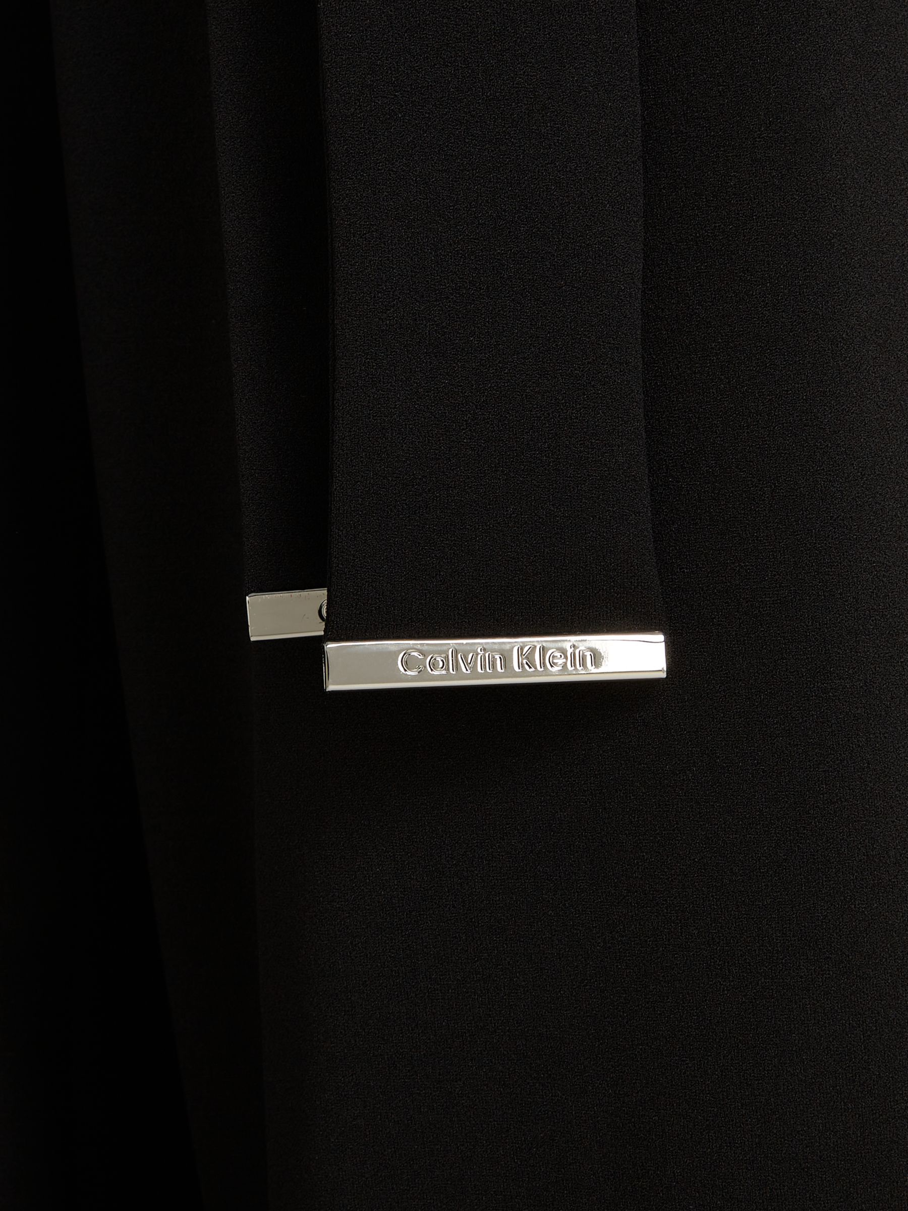 Calvin Klein Cutout Back Crepe Jumpsuit, Ck Black, 4