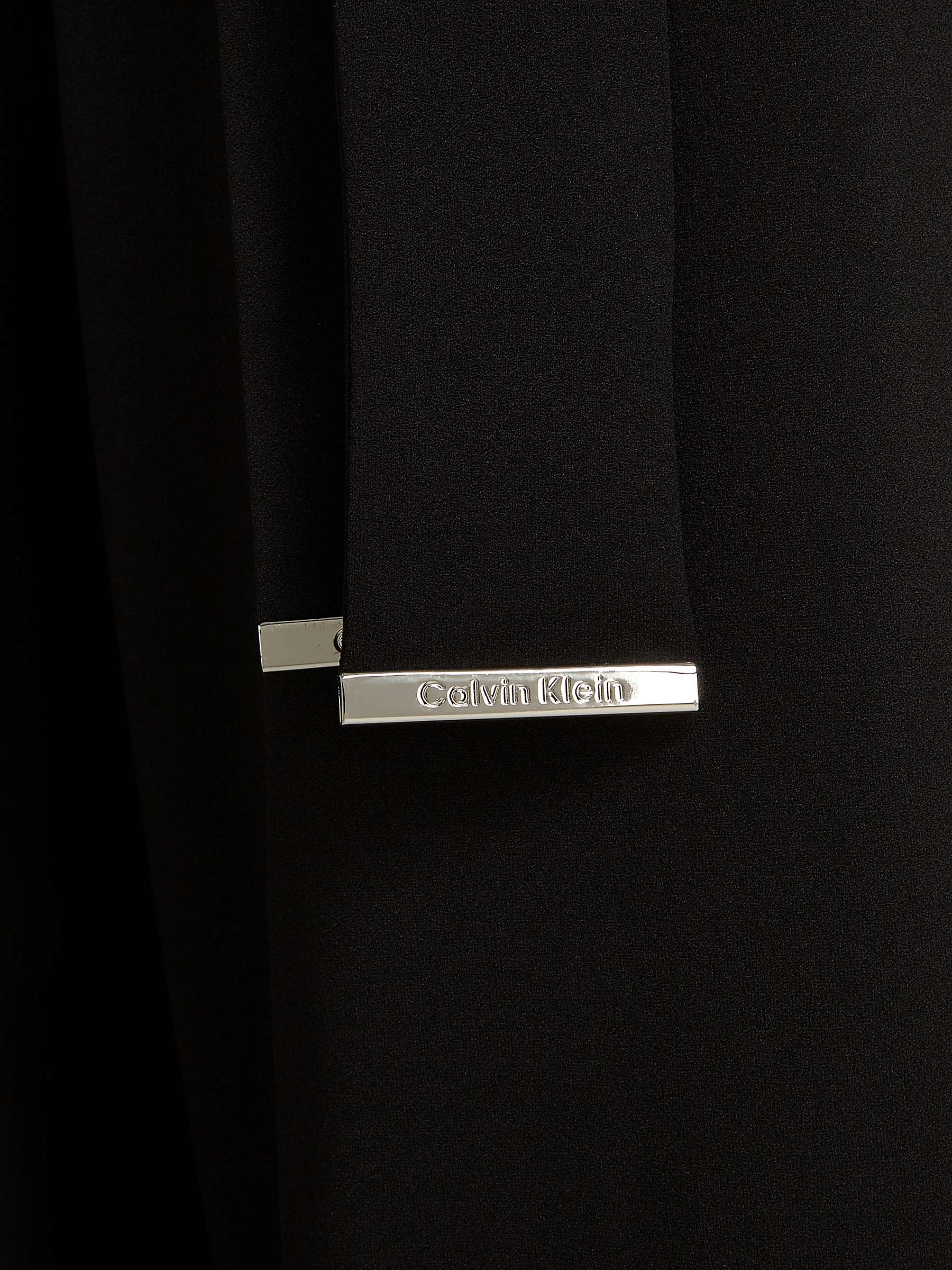 Buy Calvin Klein Cutout Back Crepe Jumpsuit, Black Online at johnlewis.com