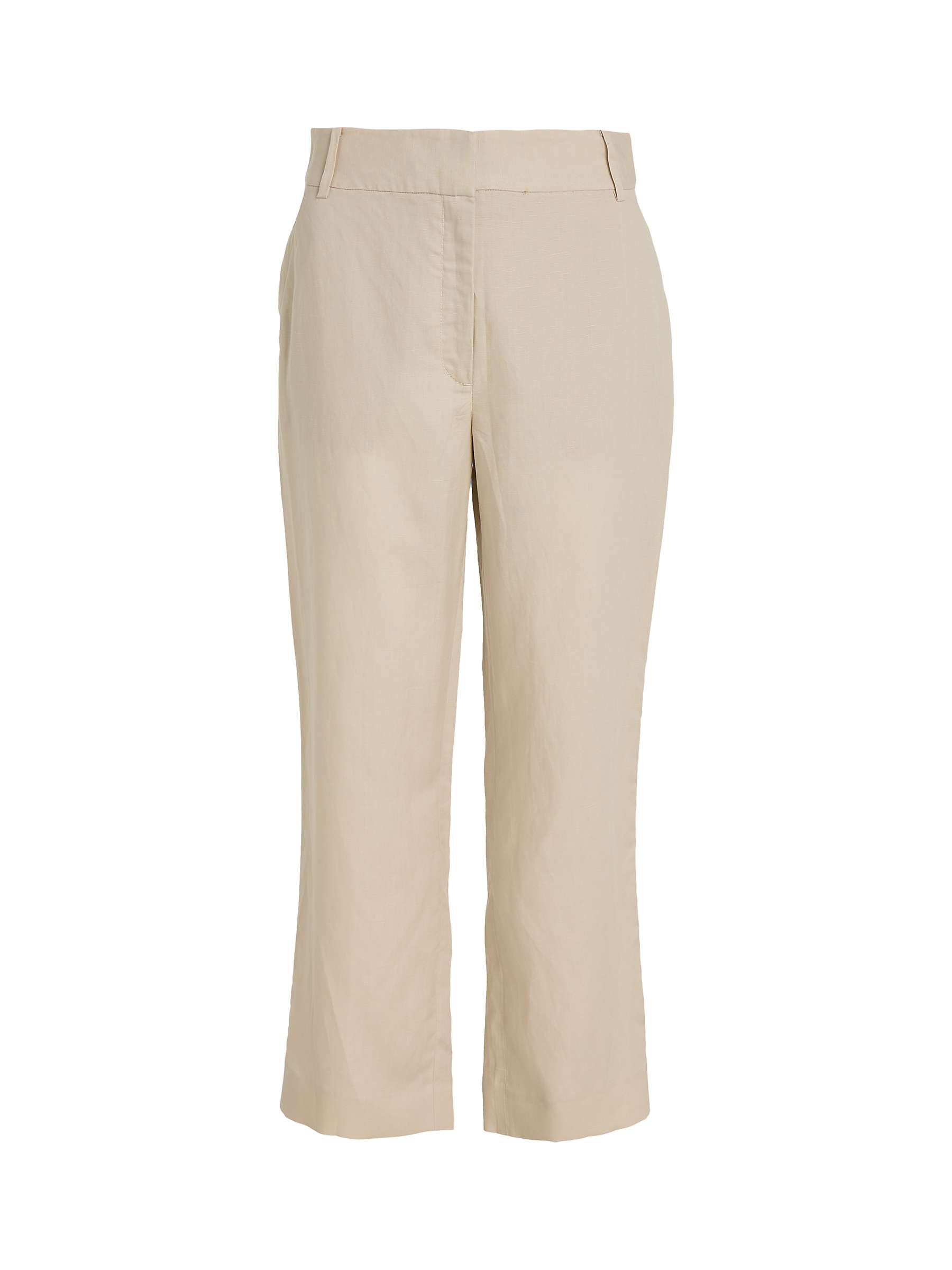Buy Calvin Klein Straight Cropped Trousers, Peyote Online at johnlewis.com