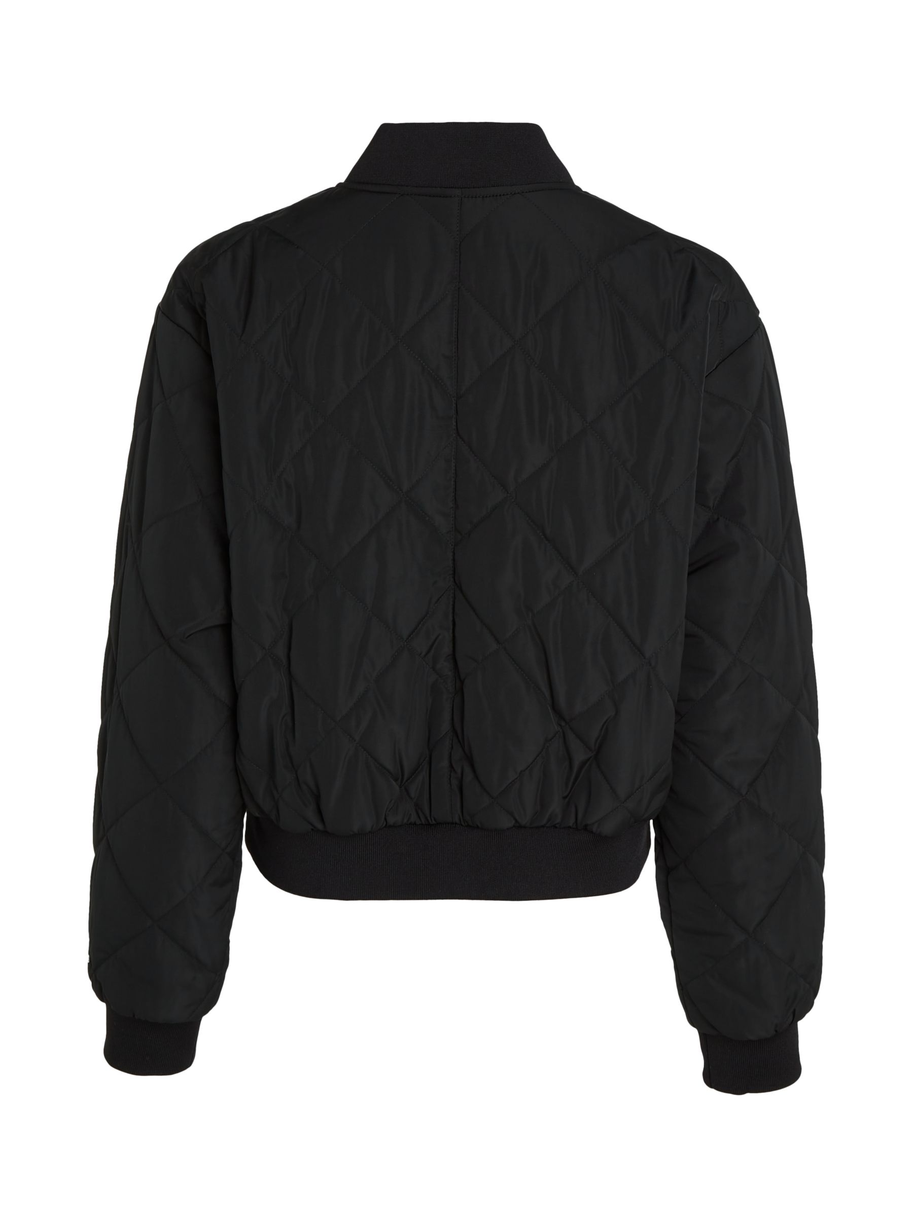 Buy Calvin Klein Lightweight Diamond Quilted Bomber Jacket, Black Online at johnlewis.com