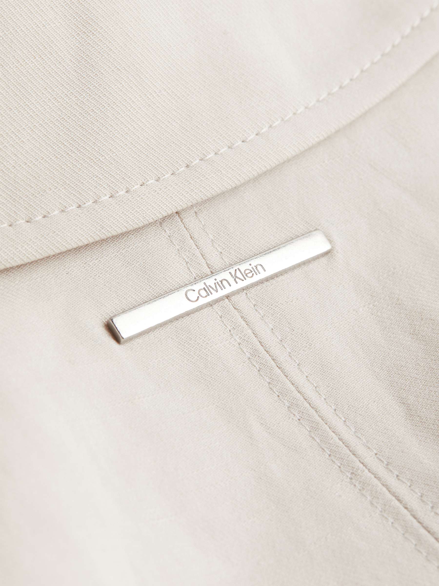 Buy Calvin Klein Linen Blend Bomber Jacket, Peyote Online at johnlewis.com