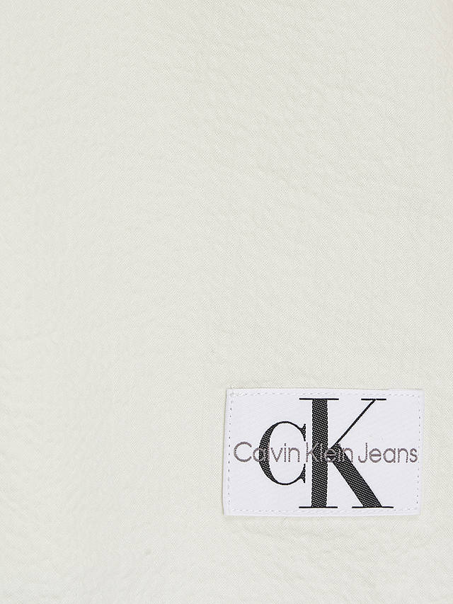 Calvin Klein Open Back Seersucker Dress, Icicle