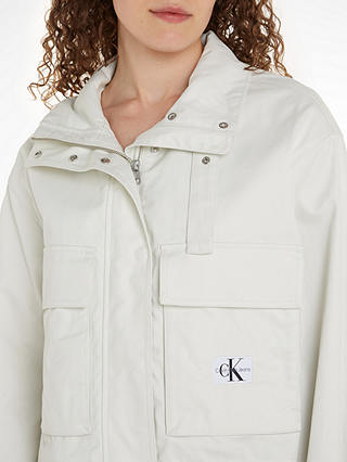 Calvin Klein Cotton Utility Jacket, Icicle